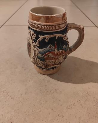 pinta birra decorata in ceramica