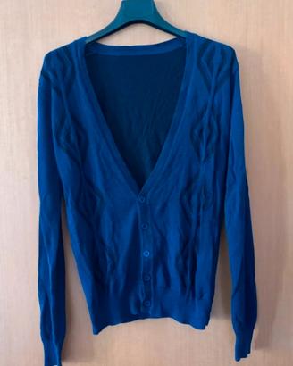 Cardigan uomo blu taglia S
