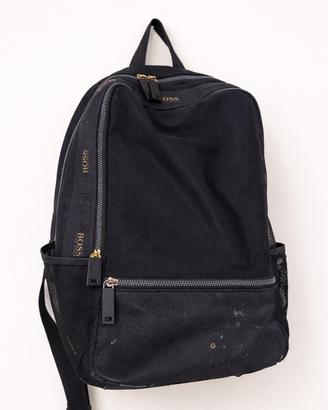 Zaino nero HUGO BOSS con tasche laterali