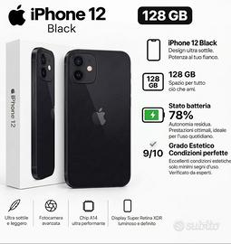 Iphone 12 black 128gb