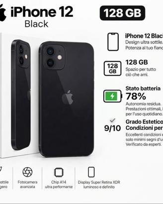 Iphone 12 black 128gb