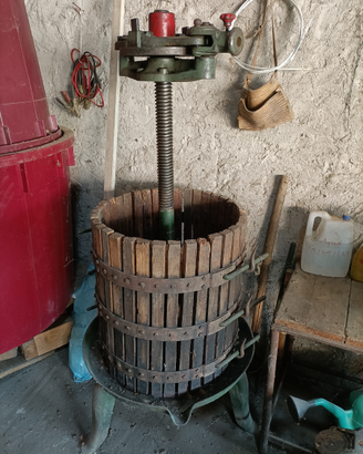 Torchio idraulico per uva