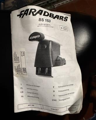 KIT Bs153 per AUDI Q2  Barre FARAD alluminio