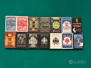 Collezione carte da gioco bicycle e varie