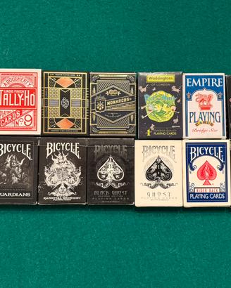 Collezione carte da gioco bicycle e varie