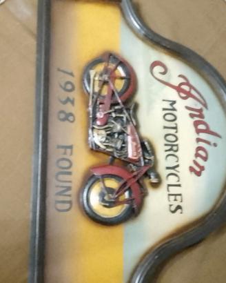 quadretto stile vintage indian motorcycles