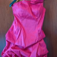 Abito da cerimonia corto fucsia