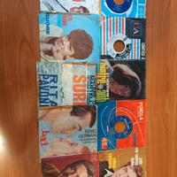 Lotto 10 dischi 45 giri in vinile vintage 