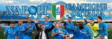 STRISCIONE 8 NAPOLI IN PVC 200X70CM 4 scudetto