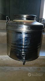 BIDONE INOX 30 LITRI  CON RUBINETTO 