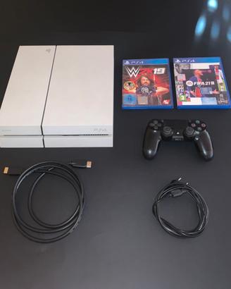 PS4 Fat Bianca + 2 Giochi