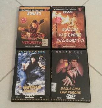 Lotto 4 dvd Film Arti Marziali