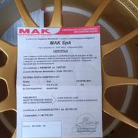 dischi in lega Mak da 18