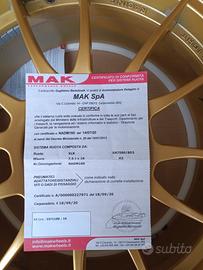 dischi in lega Mak da 18