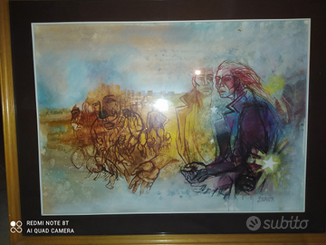 Romano Buratti olio su tela 50×70 Cesena