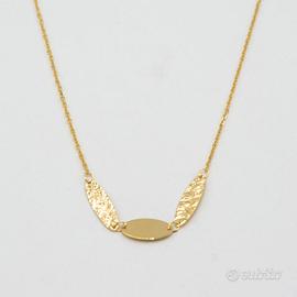 Collana in oro giallo 9kt con centrale E.2360