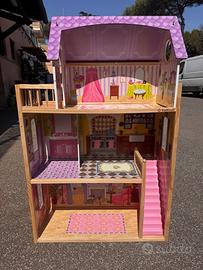 Kidkraft casa delle bambole in legno perfetta con