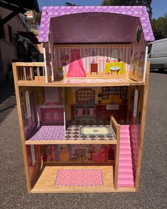 Kidkraft casa delle bambole in legno perfetta con