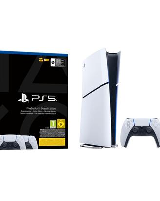 PS5 Slim Digital con due Dualsense