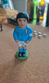 Statuina Maradona fatta a mano presepe napoletano