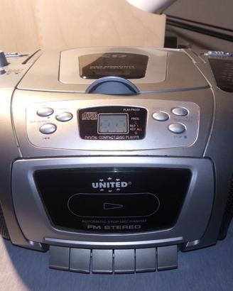 Stereo FM e lettore CD United anni '90