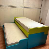 2 letti singoli scorrevoli sovrapposti Colombini