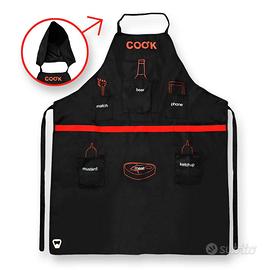 Grembiule Barbecue Griglia BBQ con tasche