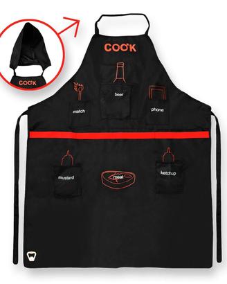 Grembiule Barbecue Griglia BBQ con tasche