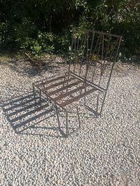 Poltrona in ferro da esterno