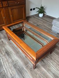 Tavolino da salotto in legno massello