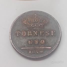 tornese uno 1840 monete