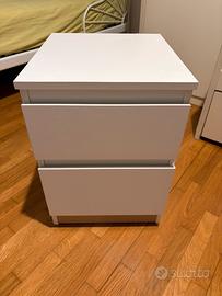 Comodino nuovo ikea bianco in legno