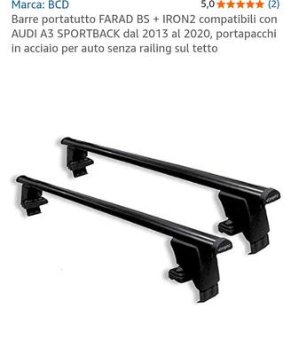 Staffe porta pacchi  auto