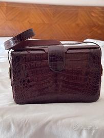 Borsa vero coccodrillo vintage anni 60/70