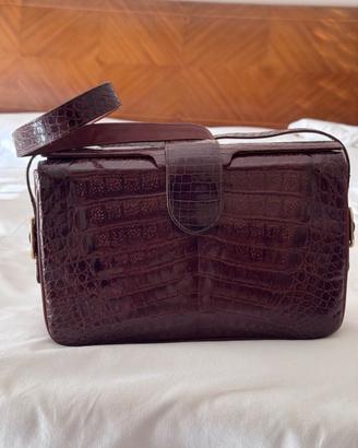 Borsa vero coccodrillo vintage anni 60/70