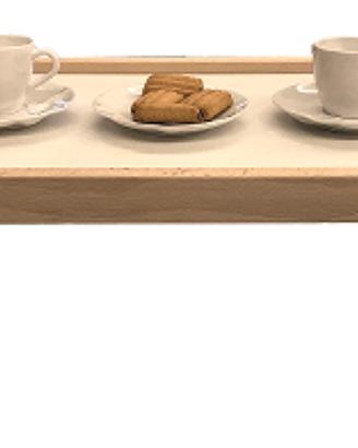 Tavolino/ vassoio da letto in legno