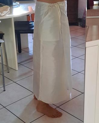 gonne in seta tg S cadauna beige e panna