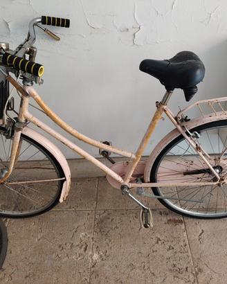 Bici da donna da città con cestino e portapacchi