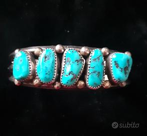 Bracciale Navajo Vintage in argento Sterling