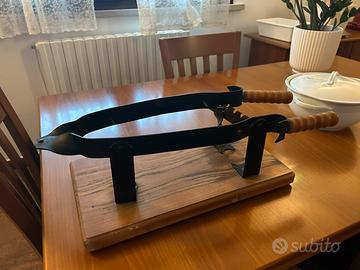 Morsa per prosciutto in legno