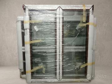 2 Finestre  PVC 2 Ante 134.5x158 NUOVE IMBALLATE