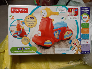 Scooter del cagnolino Fisher Price NUOVO