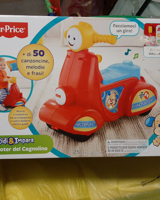 Scooter del cagnolino Fisher Price NUOVO