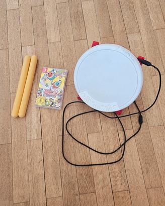 NintendoSwitch Taiko no Tatsujin+tamburo+bacchette