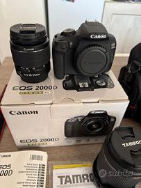 Reflex Canon EOS 2000D + EF-S 18-55 mm DC