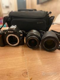 NIKON D60 con due obiettivi