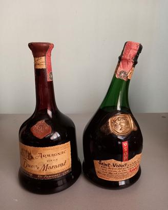 2 bottiglie di Armagnac vintage