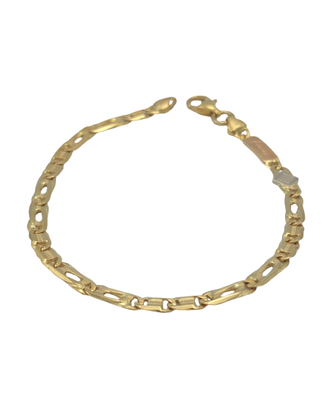 Bracciale da uomo realizzato in oro giallo 18kt