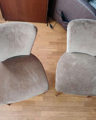 Coppia di sedie vintage anni '50/'60 Modernariato