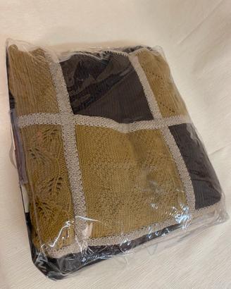 Coperta patchwork a maglia